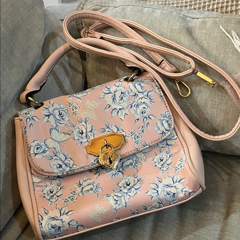 Disney Alice In Wonderland Collab Blue & Pink Handbag